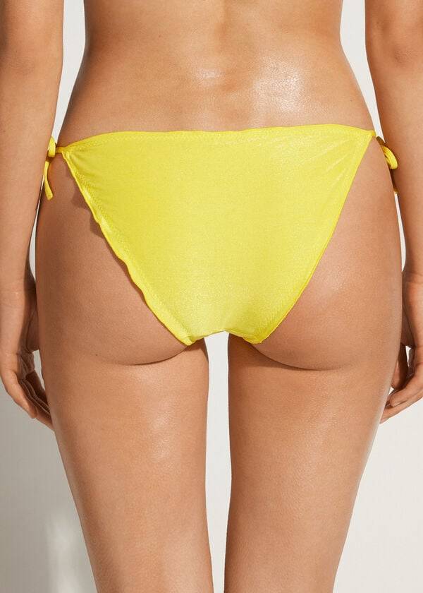 Bikini Bottoms Calzedonia String Formentera Amarelas | BR1593PQ