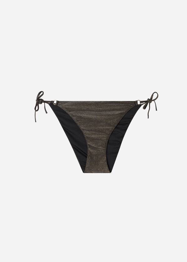 Bikini Bottoms Calzedonia String Hollywood Pretas | BR1596DN