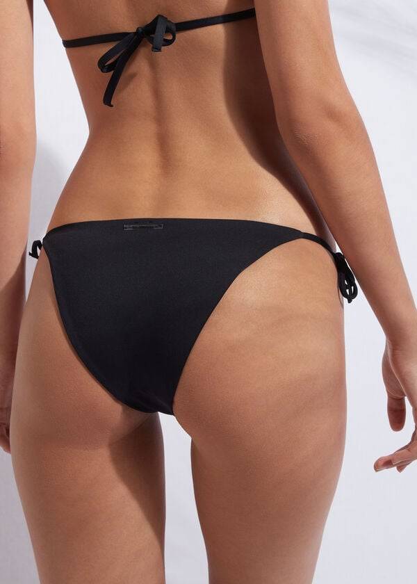 Bikini Bottoms Calzedonia String Indonesia Pretas | BR1597FM