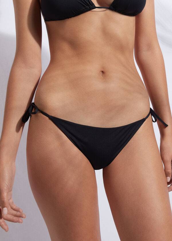 Bikini Bottoms Calzedonia String Indonesia Pretas | BR1597FM