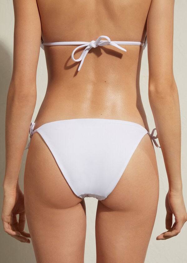 Bikini Bottoms Calzedonia String Lanzarote Branco | BR1598GL