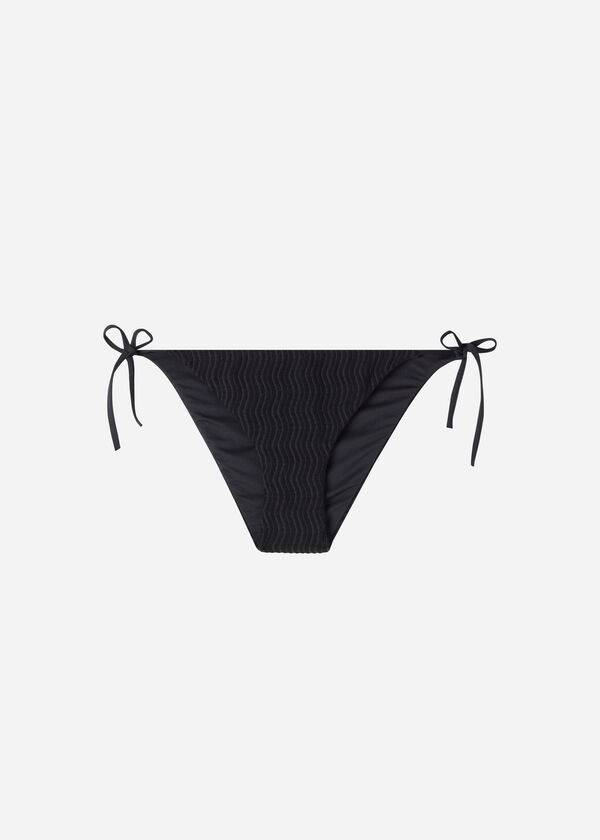 Bikini Bottoms Calzedonia String Mykonos Pretas | BR1608NB