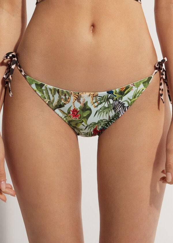 Bikini Bottoms Calzedonia String Nairobi Eco Verdes | BR1611WY