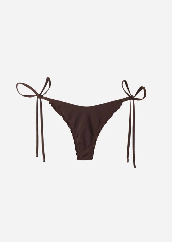 Bikini Bottoms Calzedonia String Thong Islamorada Cafes Marrom | BR1618OR