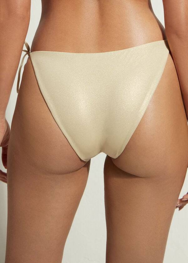 Bikini Bottoms Calzedonia String Tie Abu Dhabi Douradas | BR1620AP