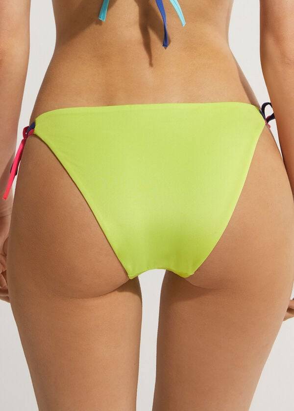 Bikini Bottoms Calzedonia String Tokyo Verdes | BR1623FM