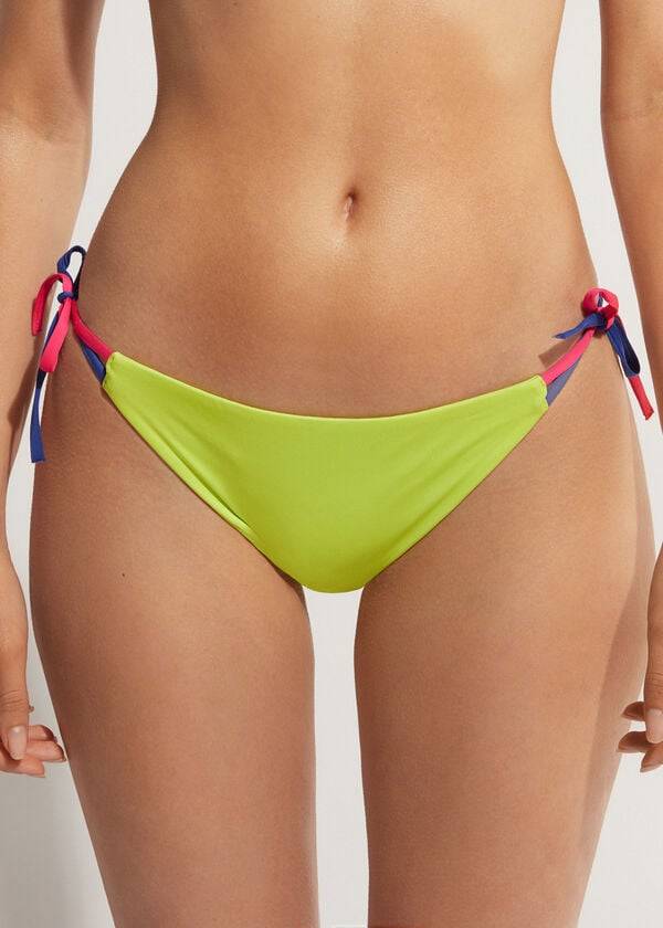 Bikini Bottoms Calzedonia String Tokyo Verdes | BR1623FM