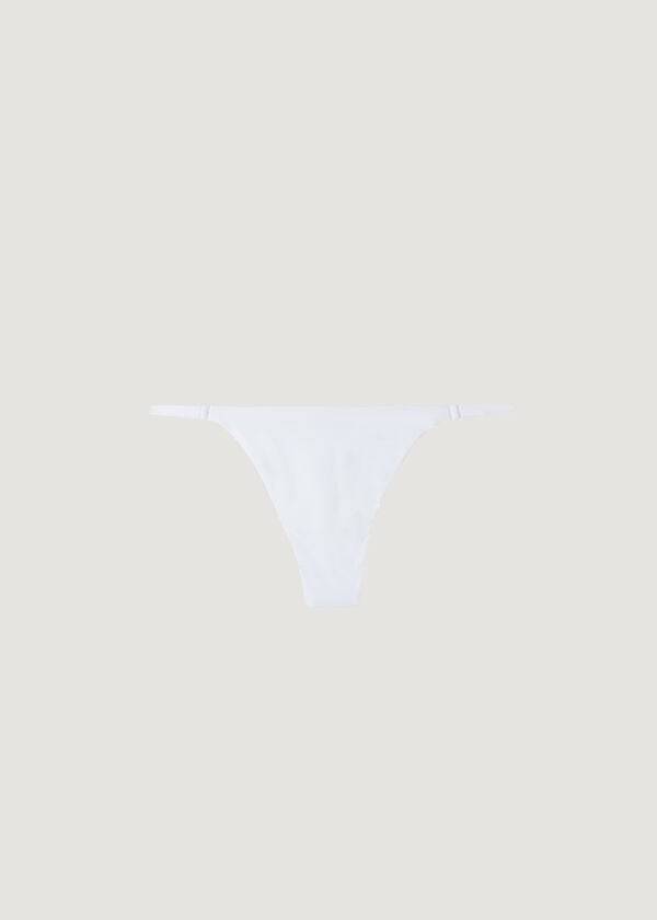 Bikini Bottoms Calzedonia Thong Indonesia Eco Branco | BR1632VD