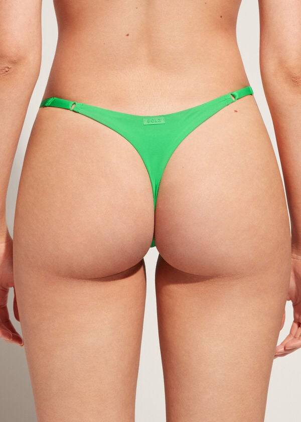 Bikini Bottoms Calzedonia Thong Indonesia Eco Verdes | BR1634NB