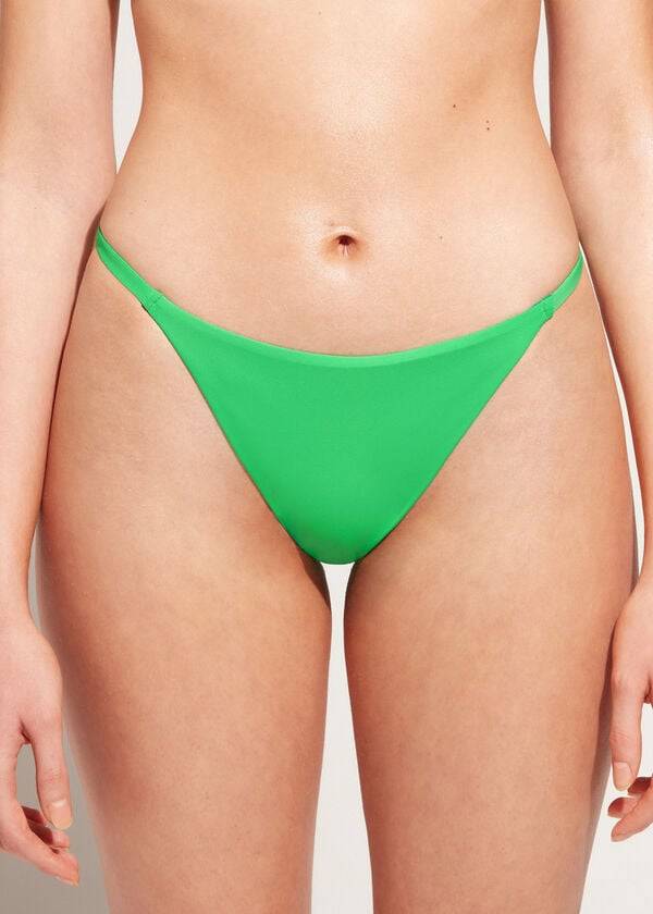 Bikini Bottoms Calzedonia Thong Indonesia Eco Verdes | BR1634NB