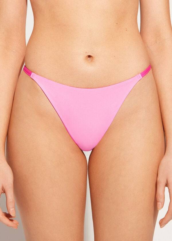 Bikini Bottoms Calzedonia Thong Indonesia Eco Rosa | BR1635MA