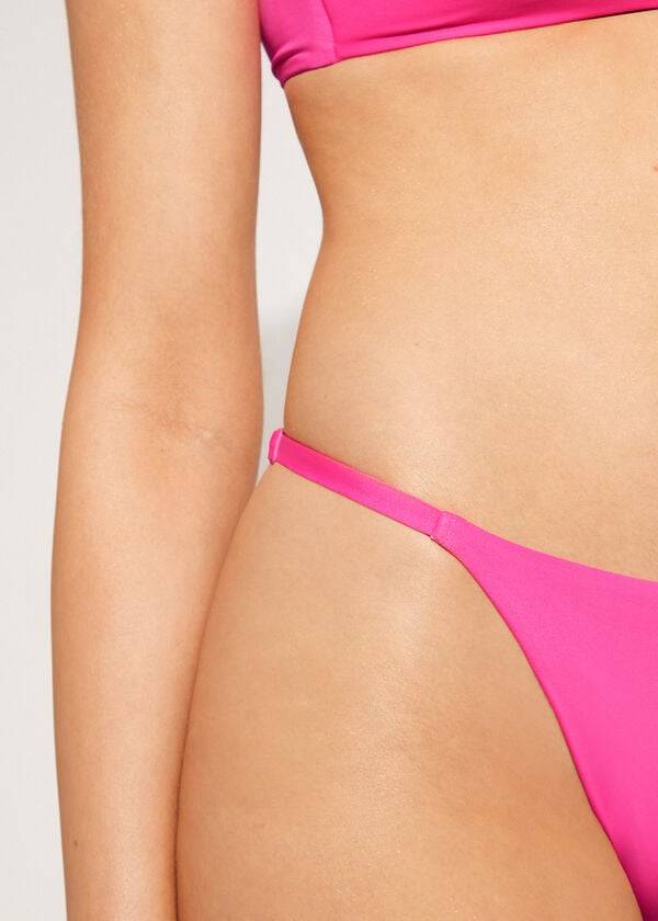 Bikini Bottoms Calzedonia Thong Indonesia Eco Rosa | BR1635MA