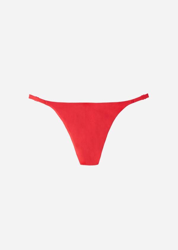 Bikini Bottoms Calzedonia Thong Indonesia Eco Vermelhas | BR1637WY