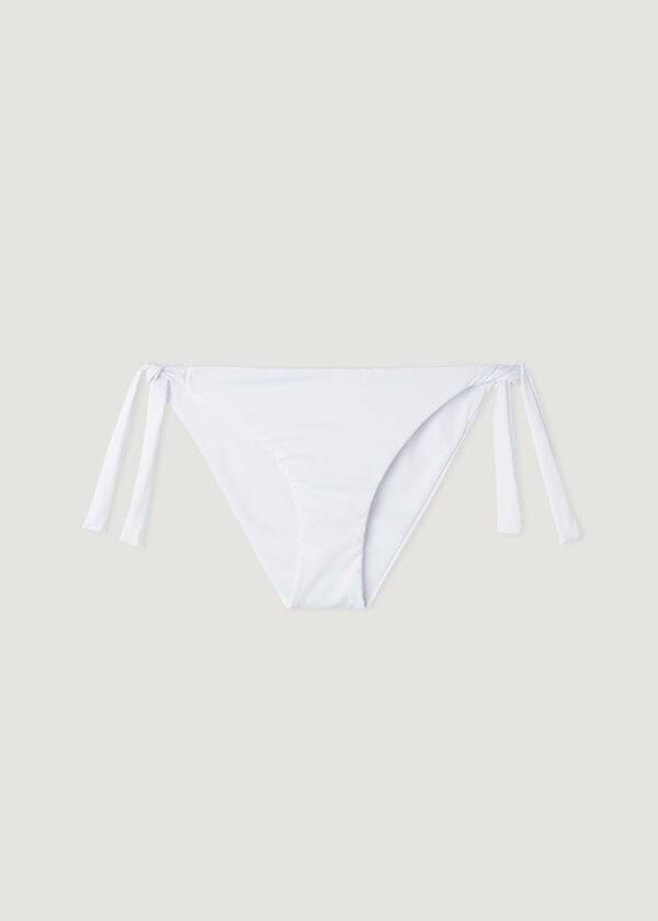 Bikini Bottoms Calzedonia Tied Indonesia Eco Branco | BR1646AP