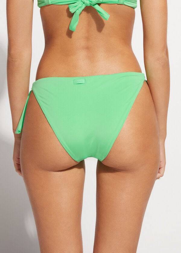 Bikini Bottoms Calzedonia Tied Indonesia Eco Menta | BR1647SO