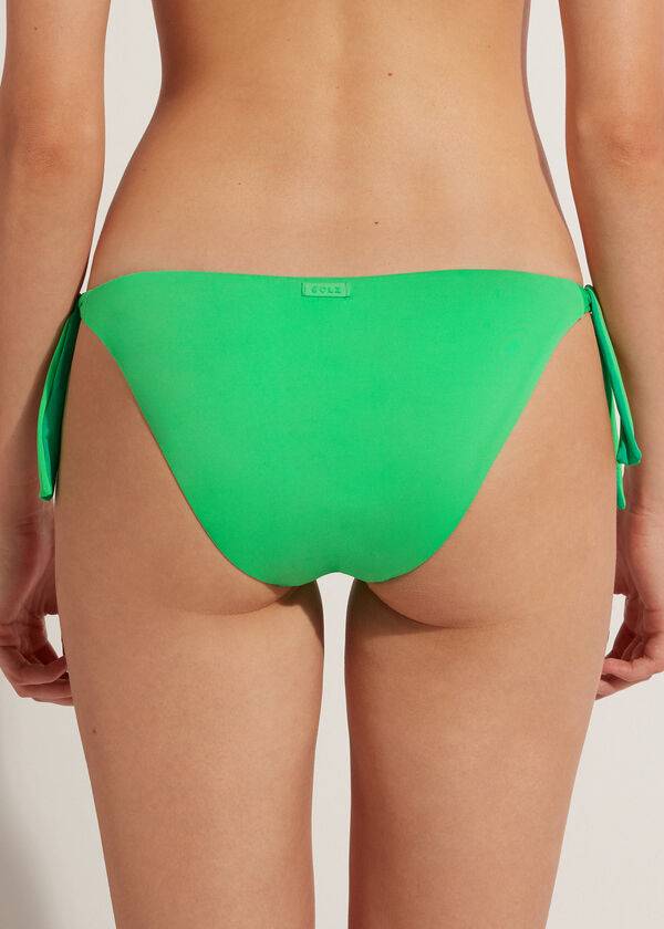 Bikini Bottoms Calzedonia Tied Indonesia Eco Verdes | BR1649FM