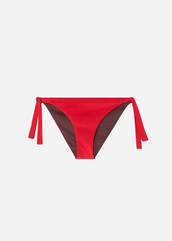 Bikini Bottoms Calzedonia Tied Indonesia Eco Vermelhas | BR1652JJ