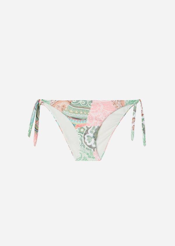 Bikini Bottoms Calzedonia Tied Saint Tropez Verdes | BR1654LH