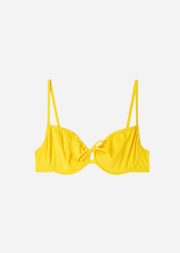 Bikini Tops Calzedonia Balconette Indonesia Eco Amarelas | BR1665RW