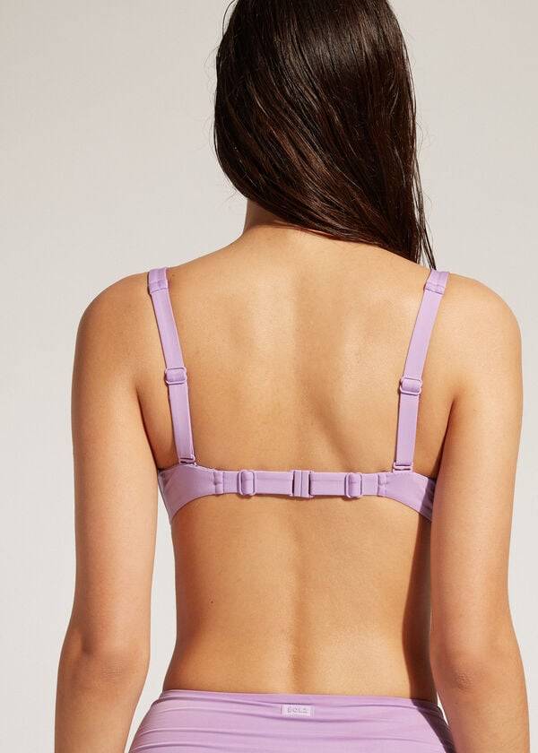 Bikini Tops Calzedonia Balconette Indonesia Eco Roxo | BR1670OR