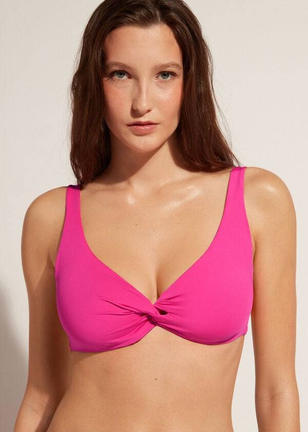 Bikini Tops Calzedonia Balconette Indonesia Eco cobey Rosa | BR1673SO