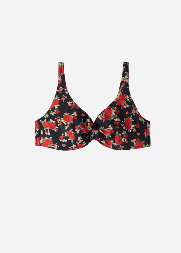 Bikini Tops Calzedonia Balconette Rose Animal Print Nizza Rosa | BR1682XF