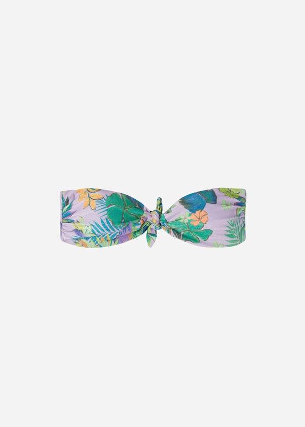 Bikini Tops Calzedonia Bandeau Brasilia Roxo | BR1686NB