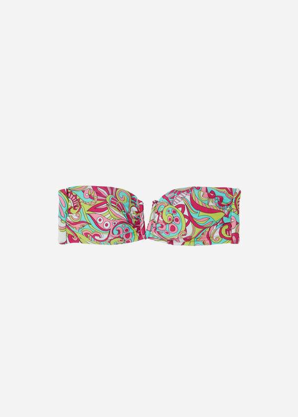 Bikini Tops Calzedonia Bandeau Londra Rosa | BR1696OR