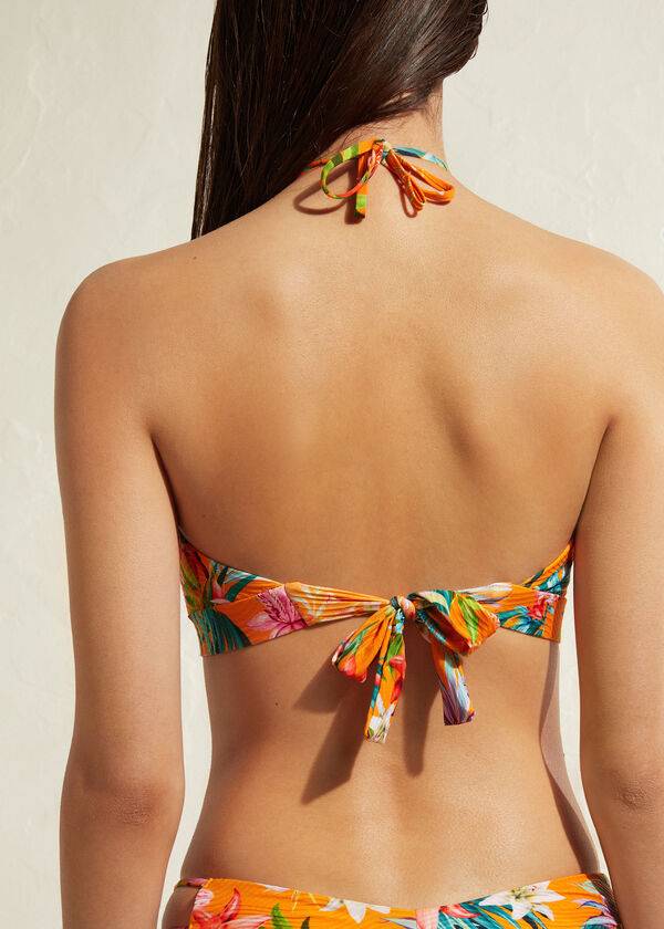 Bikini Tops Calzedonia Drawstring Bandeau Rio Eco Laranja | BR1713MA