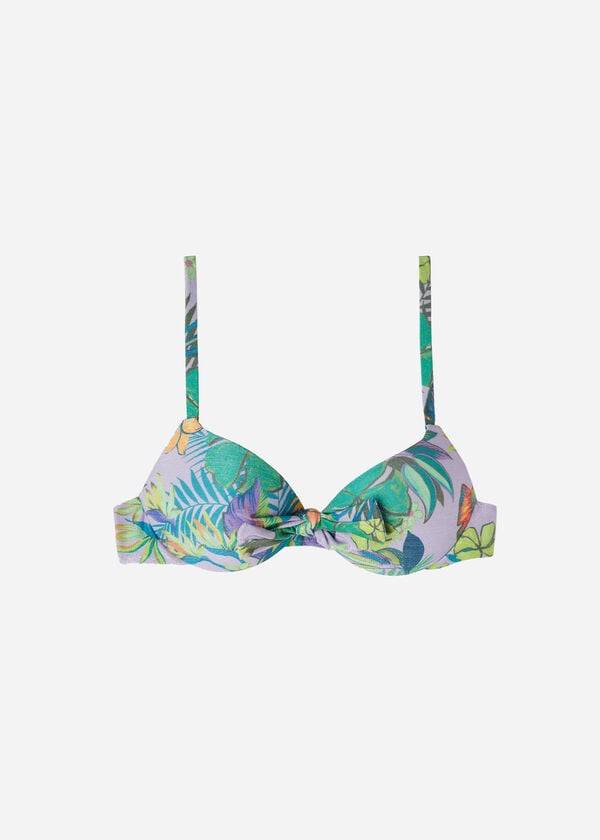 Bikini Tops Calzedonia Graduated Push Up Brasilia Roxo | BR1752DN