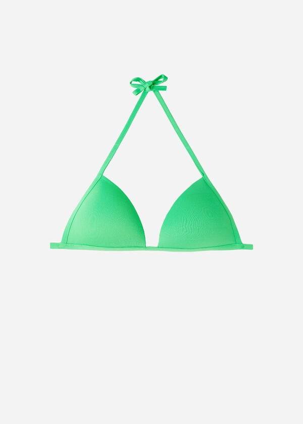 Bikini Tops Calzedonia Graduated Soft Padded Triangle Indonesia Verdes | BR1761CE