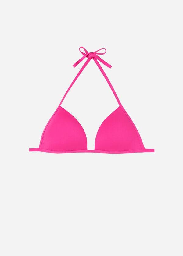 Bikini Tops Calzedonia Graduated Soft Padded Triangle Indonesia Rosa | BR1762VD