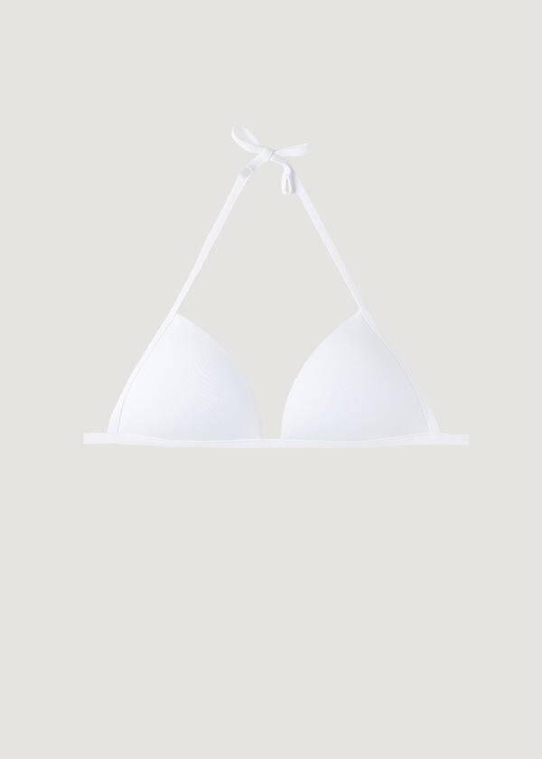 Bikini Tops Calzedonia Graduated Soft Padded Triangle Indonesia Branco | BR1763BC