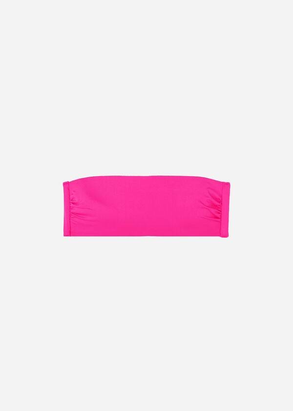 Bikini Tops Calzedonia Padded Bandeau Indonesia Eco rosa Rosa | BR1805FM