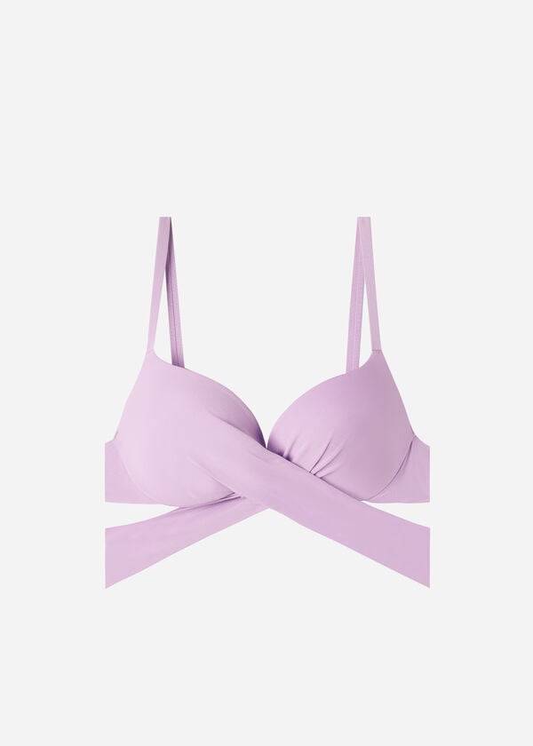 Bikini Tops Calzedonia Padded Push Up Indonesia Eco Roxo | BR1821RW