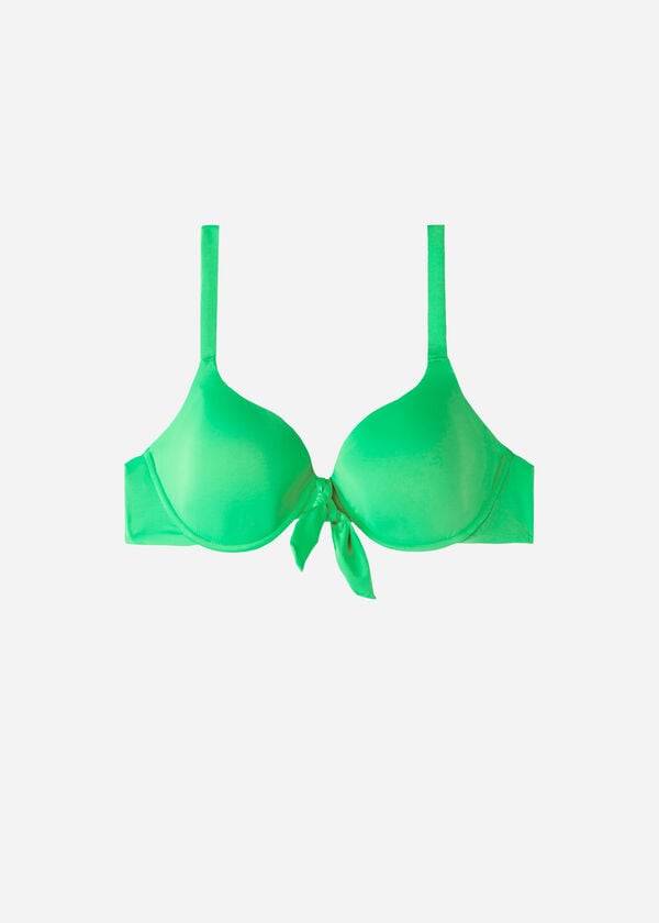 Bikini Tops Calzedonia Padded Push-Up Indonesia Verdes | BR1853PQ