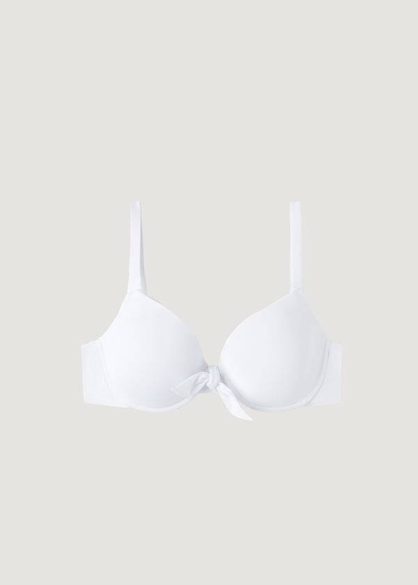 Bikini Tops Calzedonia Padded Push-Up Indonesia Branco | BR1855SO