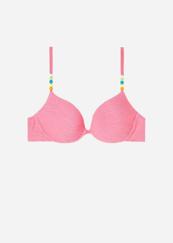 Bikini Tops Calzedonia Padded Push-Up San Diego Rosa | BR1877IS