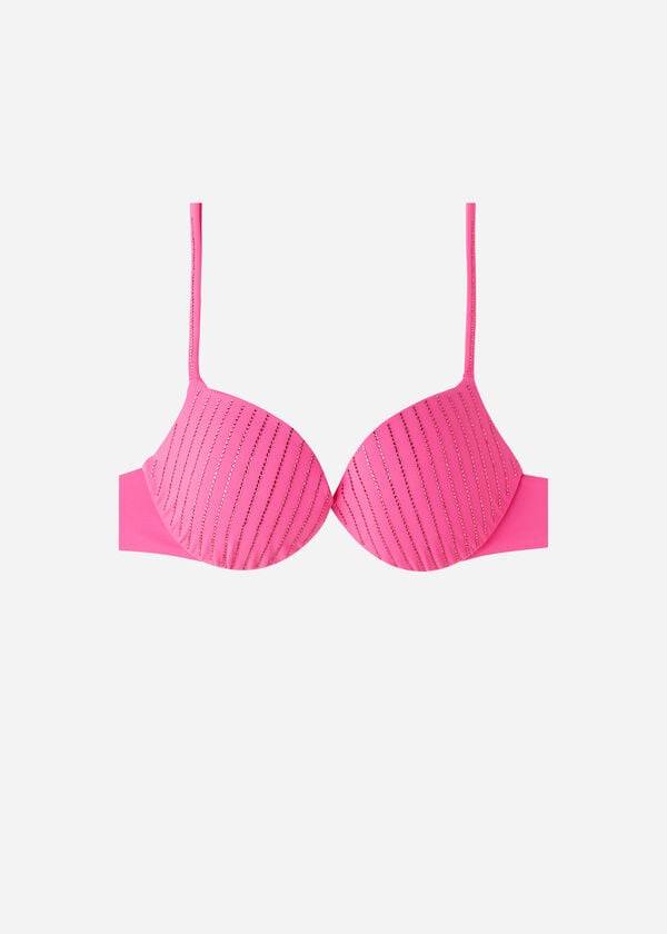 Bikini Tops Calzedonia Padded Push Up Shanghai Rosa | BR1833HK