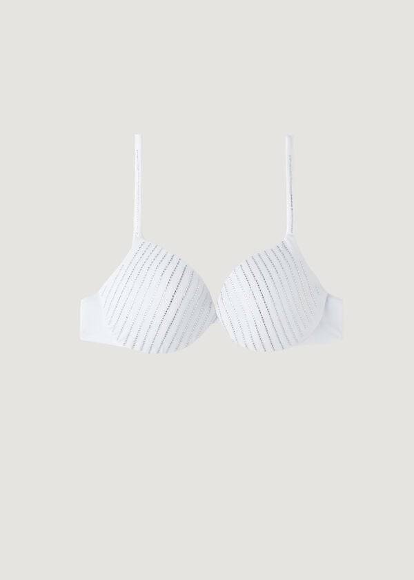 Bikini Tops Calzedonia Padded Push Up Shanghai Branco | BR1835KI