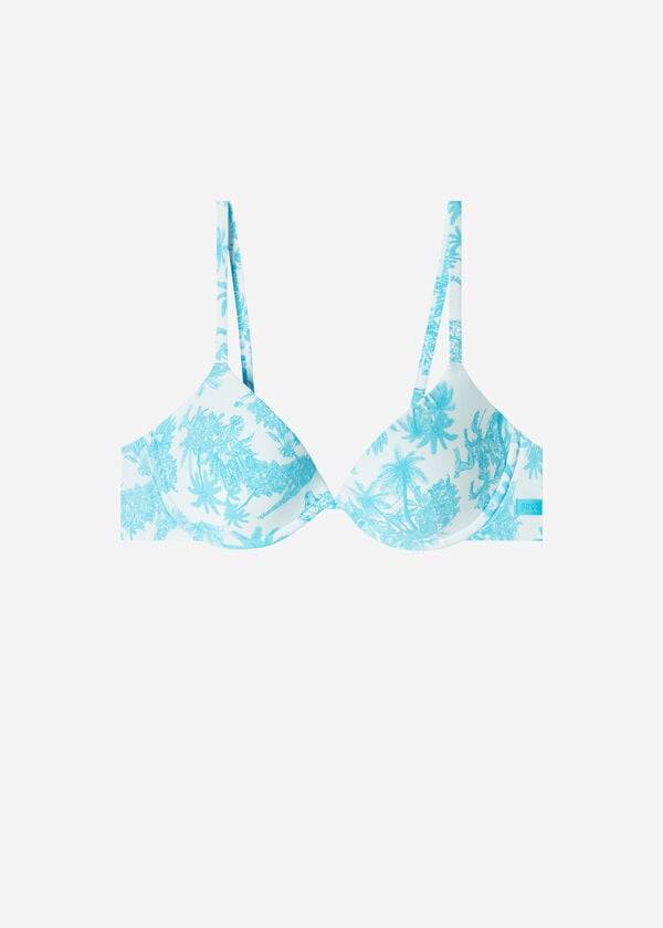 Bikini Tops Calzedonia Padded Push-Up Sorrento Azuis | BR1880AP