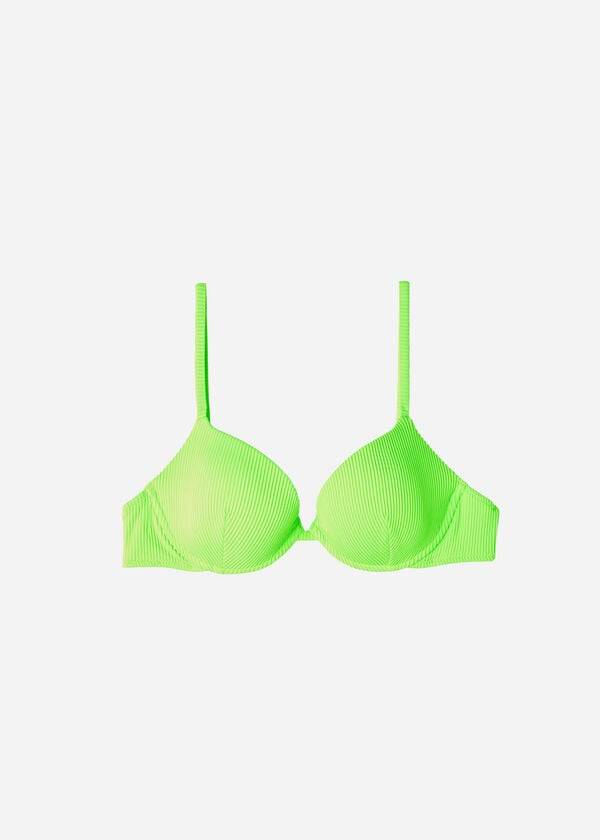 Bikini Tops Calzedonia Padded Push-up New York Verdes | BR1872EX