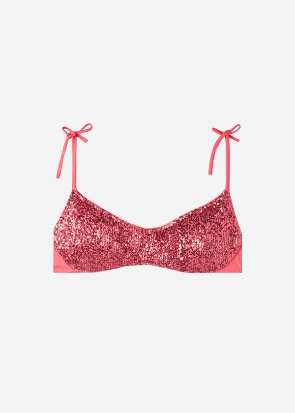 Bikini Tops Calzedonia Padded Tank-Style Cannes Rosa | BR1886JJ