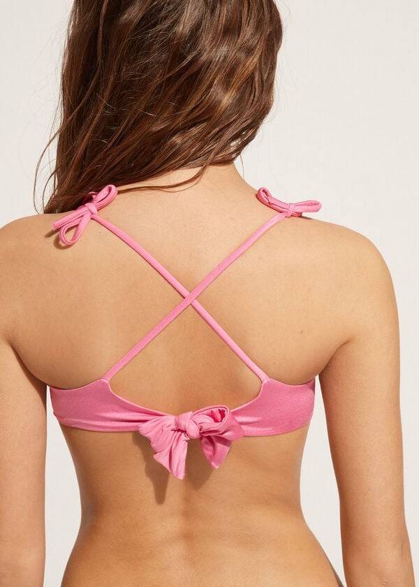 Bikini Tops Calzedonia Padded Tank-Style Cannes rosa Rosa | BR1889ZG