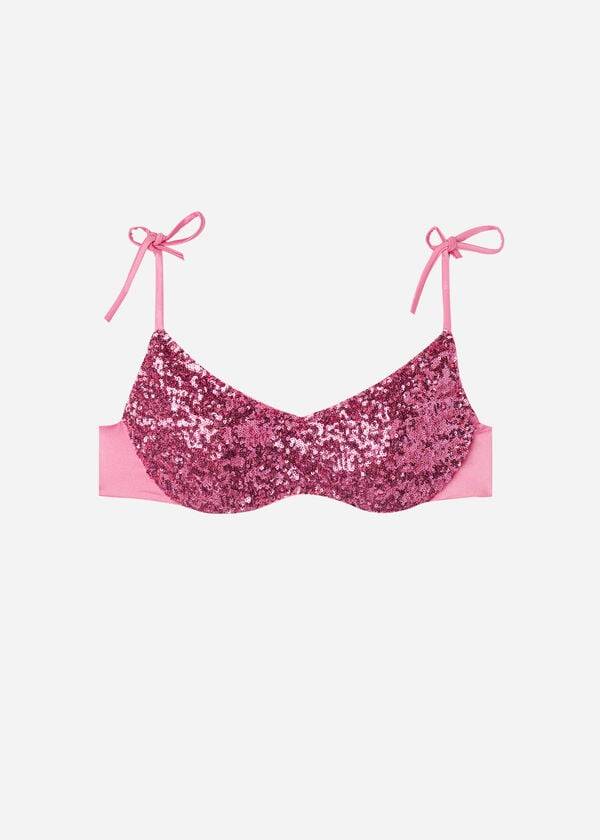 Bikini Tops Calzedonia Padded Tank-Style Cannes rosa Rosa | BR1889ZG