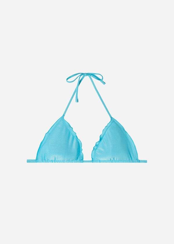 Bikini Tops Calzedonia Padded Triangle Formentera Turquesa | BR1898EX