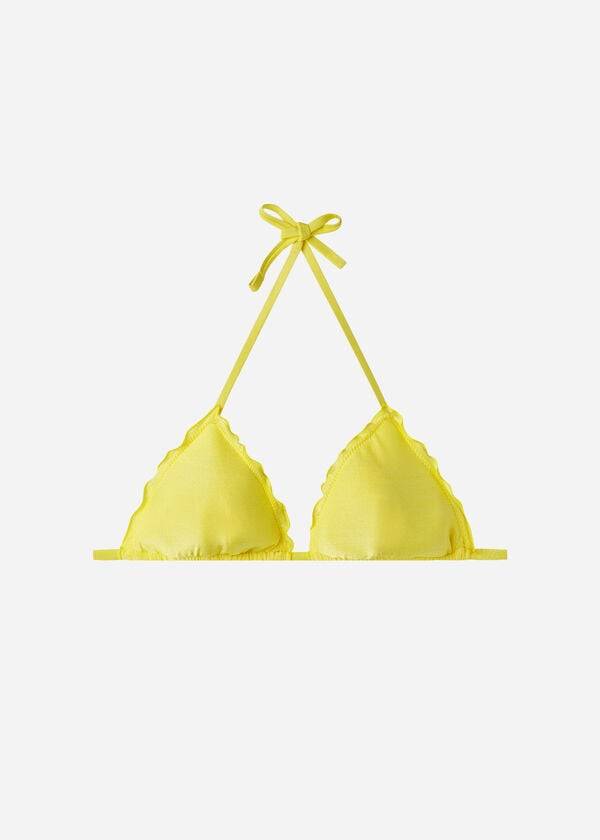 Bikini Tops Calzedonia Padded Triangle Formentera Amarelas | BR1899RW