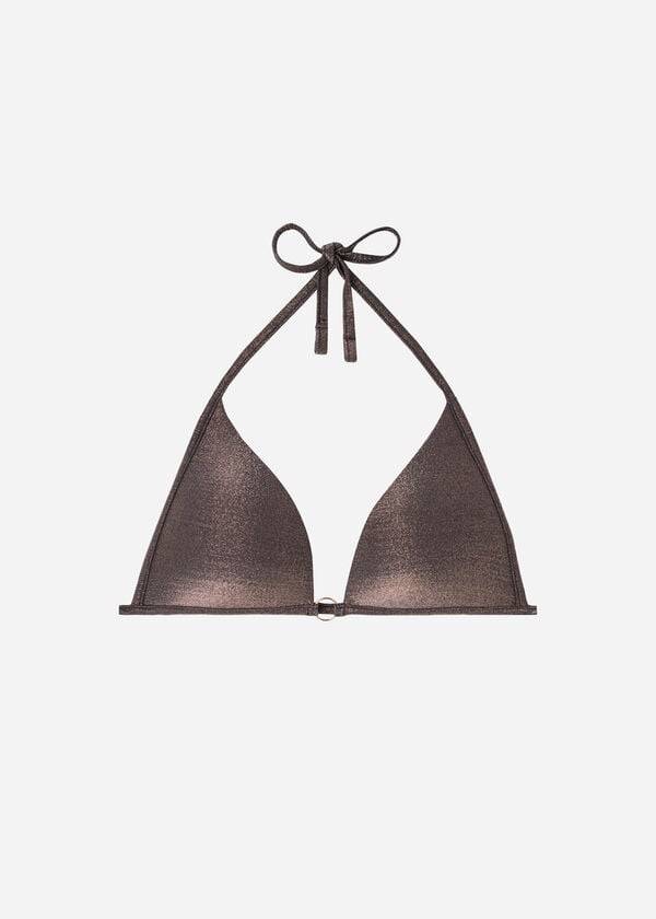 Bikini Tops Calzedonia Padded Triangle Hollywood Pretas | BR1900TV