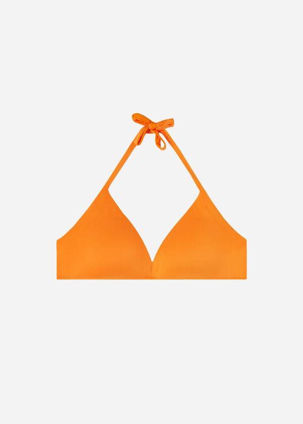 Bikini Tops Calzedonia Padded Triangle Indonesia Eco Laranja | BR1907SO