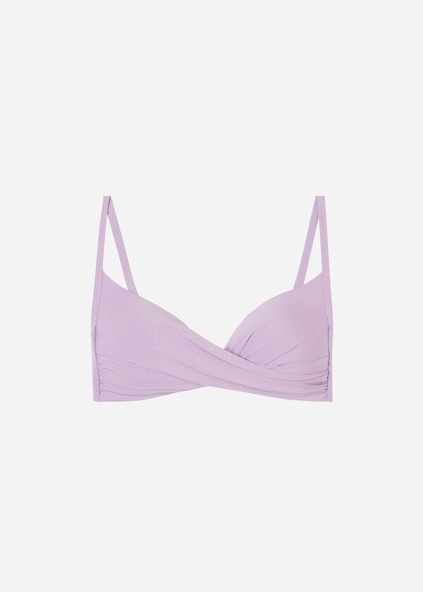 Bikini Tops Calzedonia Padded Triangle Indonesia Eco Roxo | BR1909FM